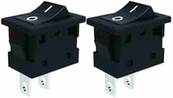 セレクト2 lcocove JD 2pcs Power Switch 6A 125V/250V AC Boat Rocker